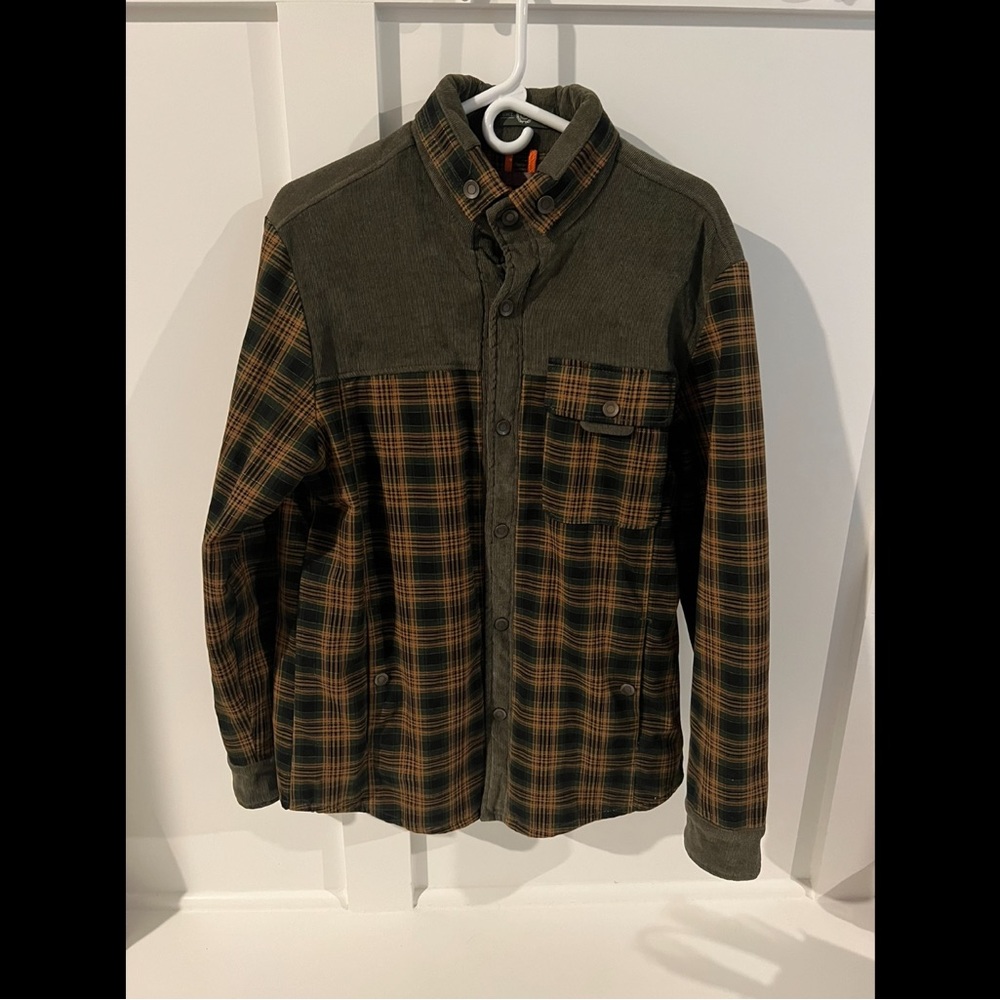 Fleece Lined Men’s Plaid Jacket